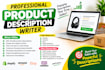 write SEO product descriptions for shopify and amazon