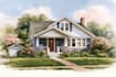 custom digital watercolor house