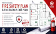 create professional emergency exit plan and fire safety plan drawings