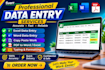 do accurate data entry, copy paste,exel and word work