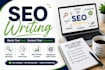 academic writing, content writing and seo writing