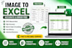 convert image to text, word or excel with accuracy