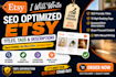 write SEO optimized etsy product titles, tags and descriptions