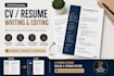write and edit a professional CV or resume