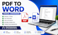 convert PDF to word manually with high accuracy