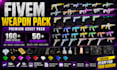 deliver a fivem gun pack with 160 weapons