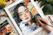 do a watercolor illustration