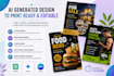 redesign ai generated flyers menus and posters in canva