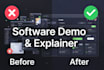 create saas explainer video and software demo video