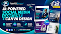 bulk create ai social media content and custom canva graphics