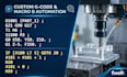 do 5 axis cnc programming, custom cam post processors, and macro b logic