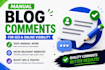 do manual blog comments for SEO