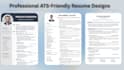 write professional ats resume and CV