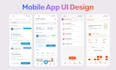 design a mobile app UI UX, design in figma