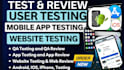 do app testing website testing qa testing ios app android app testing and review