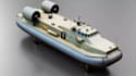 design hovercraft 3d model, air cushion vehicle design, amphibious hovercraft