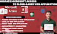 move your ms access database to a cloud web app for multiuser access