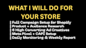 setup and manage facebook ads for shopify sales and roas