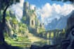design amazing fantasy landscape