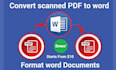 convert PDF to word, word to PDF