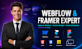 design and develop webflow framer website figma to webflow framer developer