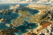 draw a fantasy map illustration isometric map