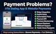 fix dating app payments and integrate stripe paypal subscriptions