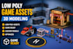 create low poly 3d game props, weapons and asset packs