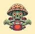 do professional psychedelic, stoner, horror, metal logo