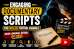 engaging youtube documentary scripts for faceless channels