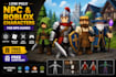 create low poly npc character models, roblox characters for rpg games