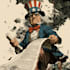 create a political or satirical cartoon