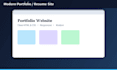 create a modern portfolio or resume website with HTML CSS