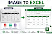 convert image to excel with formulas, formatting and automation