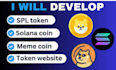 build solana meme coin token, presale launchpad staking pumpfun pumpswap web3