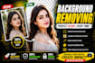 do photo beauty retouching, background removing in best deal
