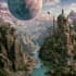 design a unique fantasy album cover illustration
