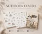 design aesthetic notebook, journal, planner, and diary covers in canva