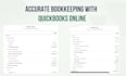 do bookkeeping in quickbooks online complete set up and reconciliation