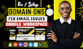 do domain connection connect domain subdomain google workspace