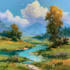 paint a custom landscape oil painting on canvas
