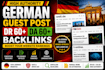 build german backlinks with high authority guest posts