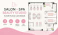 design salon spa beauty studio floor plan autocad layout