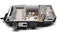 design a 3d caravan, camper van, bus home, and rv interior