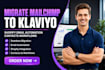 migrate mailchimp to klaviyo shopify email automation contacts workflow