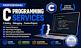 do c programming, c coding, debugging, and custom c projects