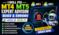 fix mt4 and mt5 expert advisor bugs and errors in mql4 mql5