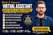 provide wordpress, social media, and admin support services