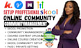setup skool community skool course content skool course circle so ghl community