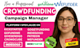 create gofundme crowdfunding campaign and fundraising strategy